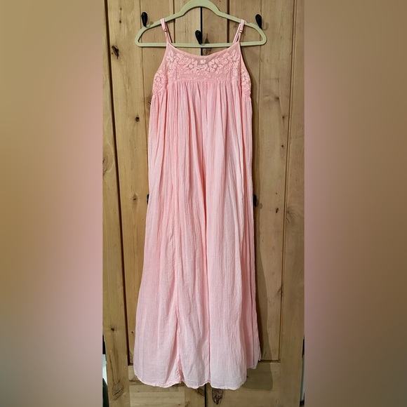 Free People By INTIMATELY Confidently Lost Maxi Slip Dress Size Medium - Picture 2 of 6